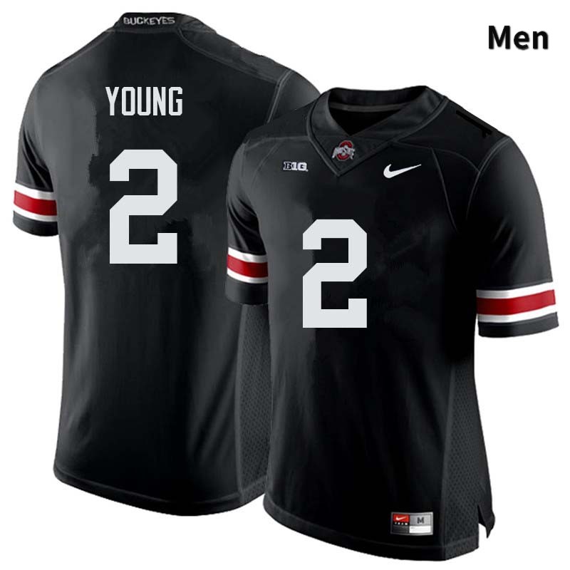 Ohio State Buckeyes Chase Young Men's #2 Black Authentic Stitched College Football Jersey